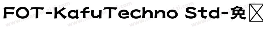 FOT-KafuTechno Std字体转换